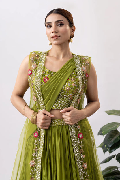 shop draped saree set usa party wear ethnic outfit