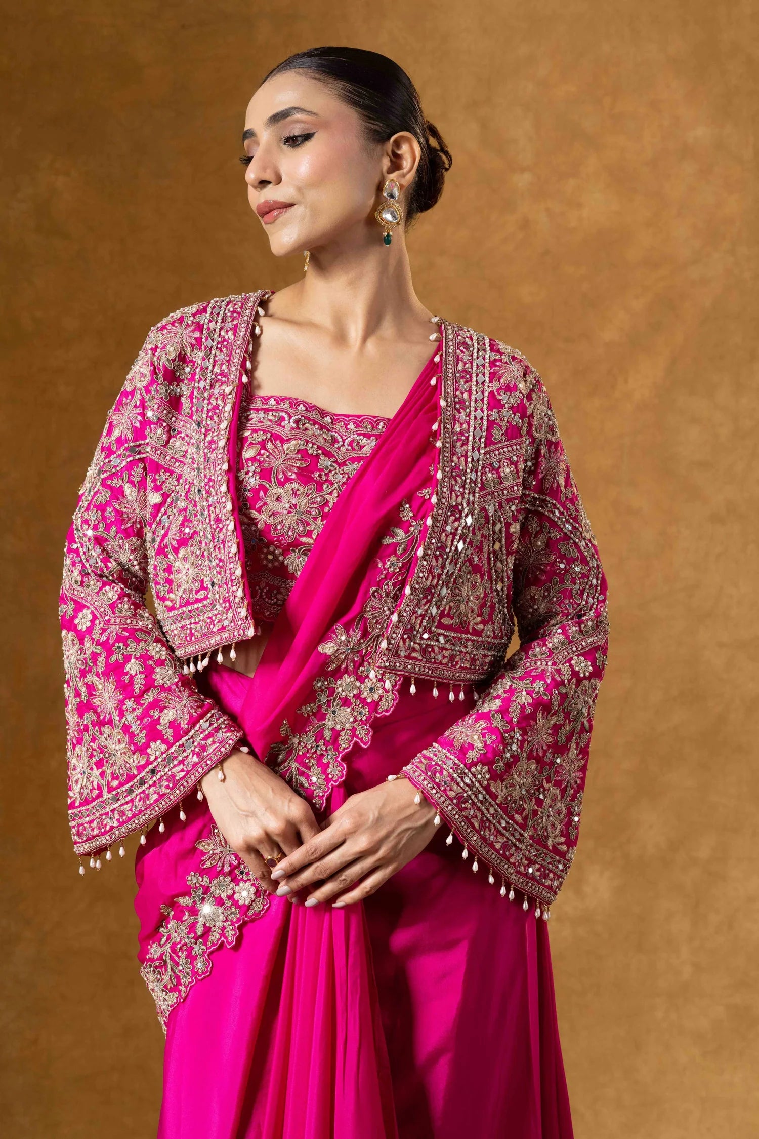 cocktail party saree buy online