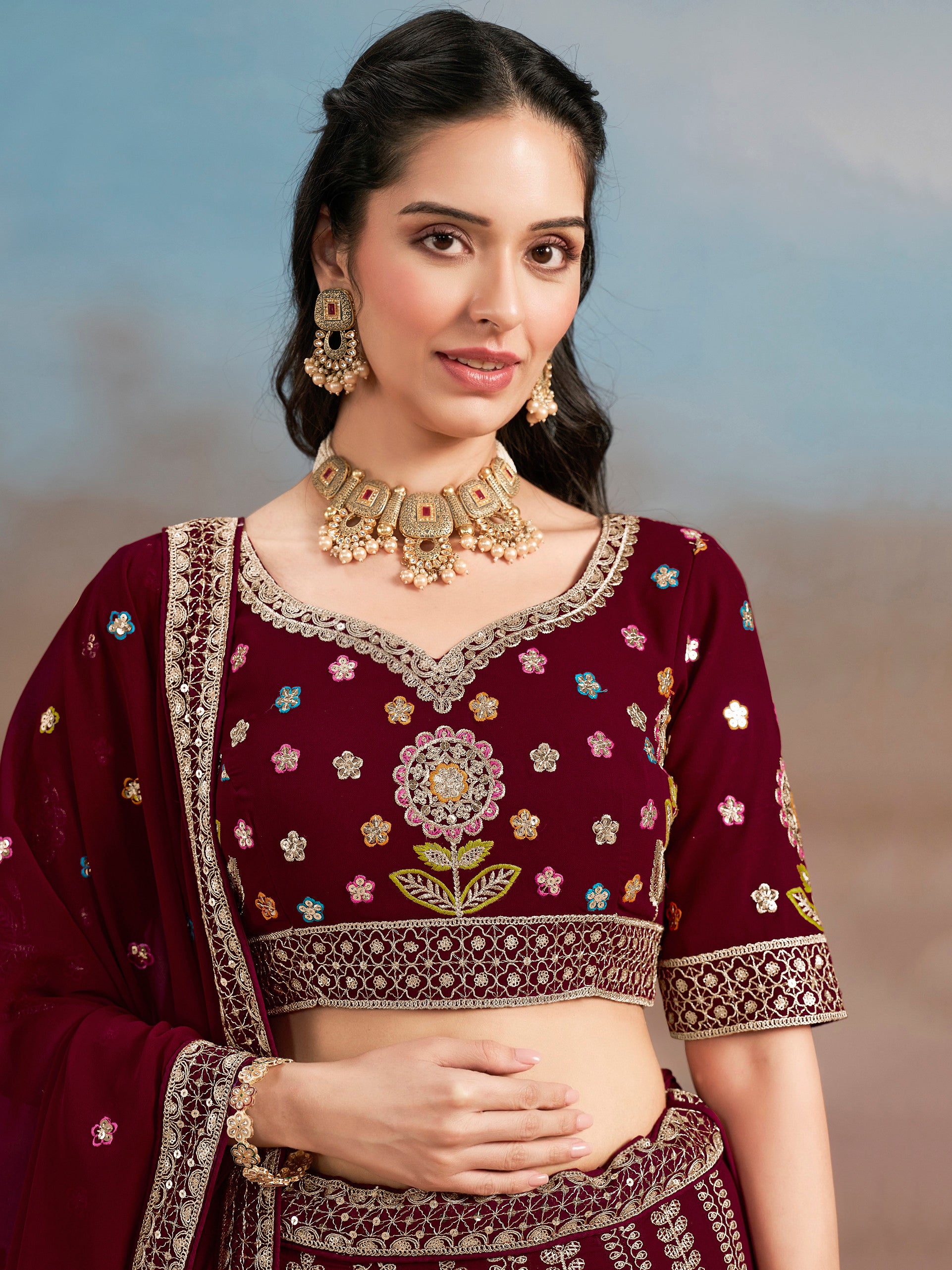 party wear lehenga near me