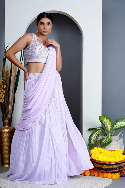 buy draped saree ready to wear canada