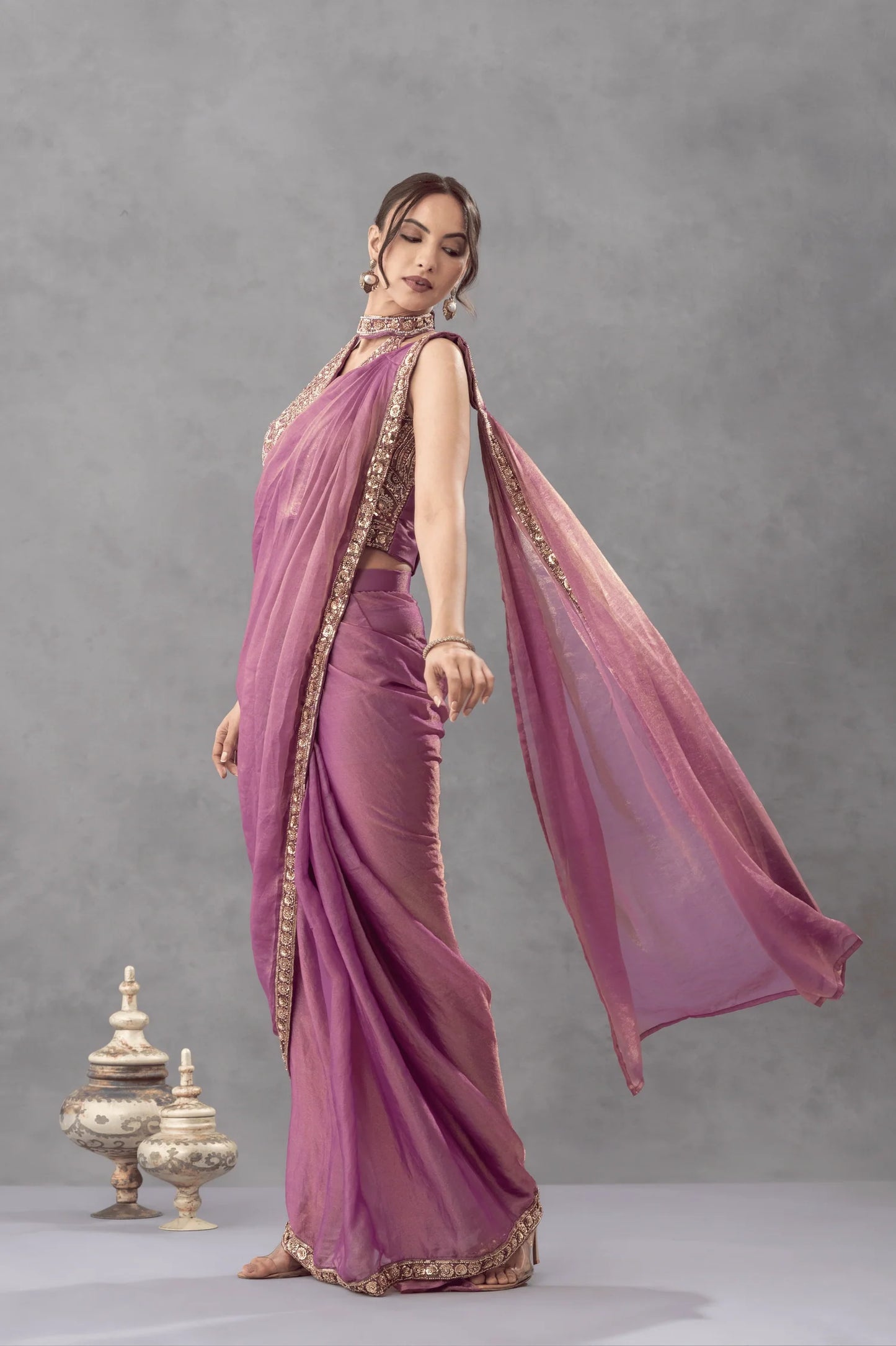 ready to wear saree with blouse online