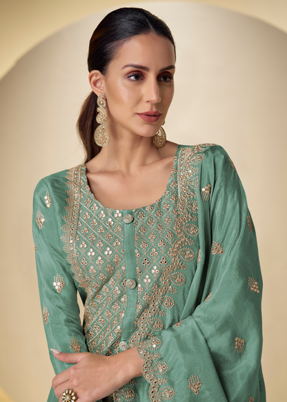 buy ready to wear indian dress mint green usa