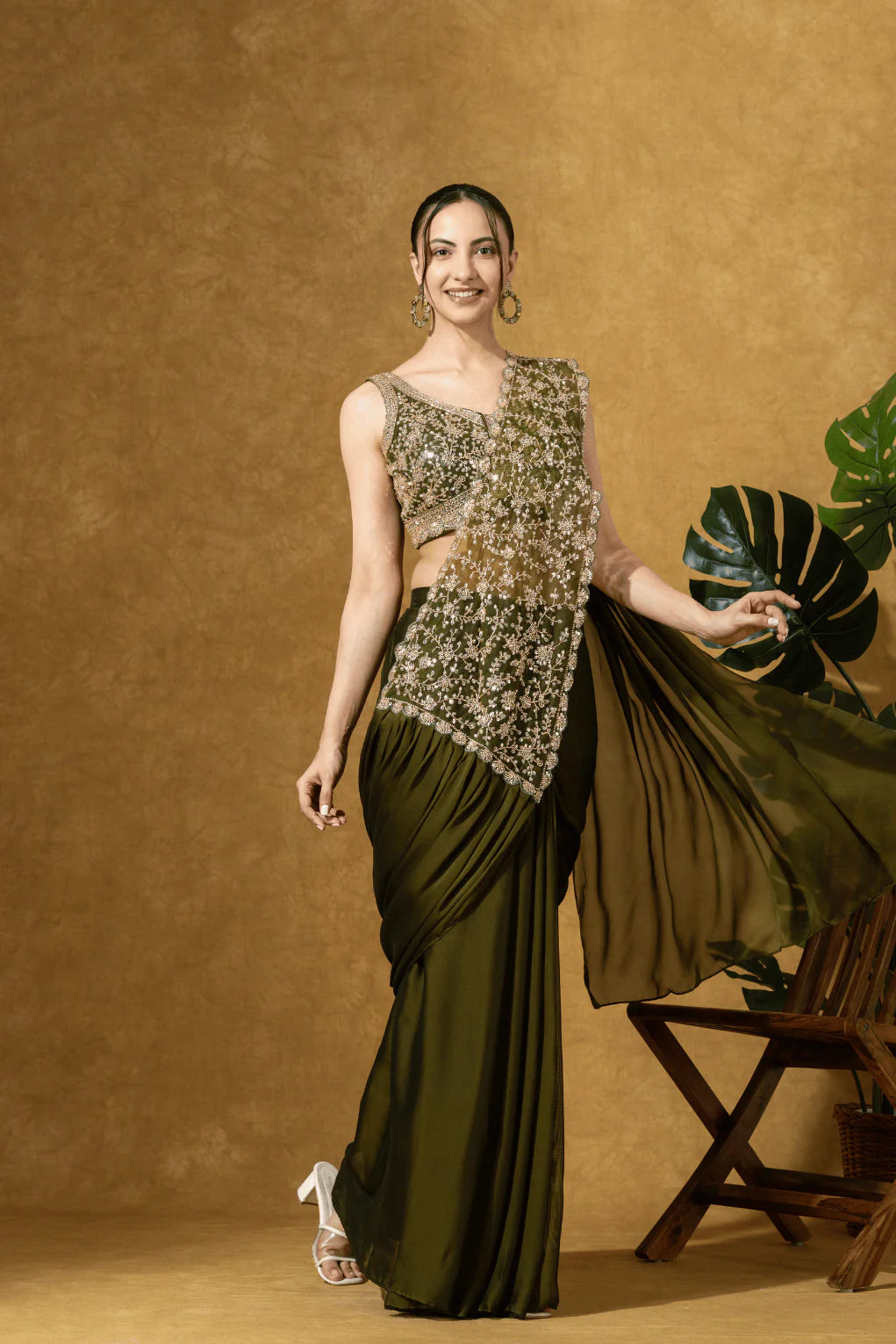 draped saree for women buy online