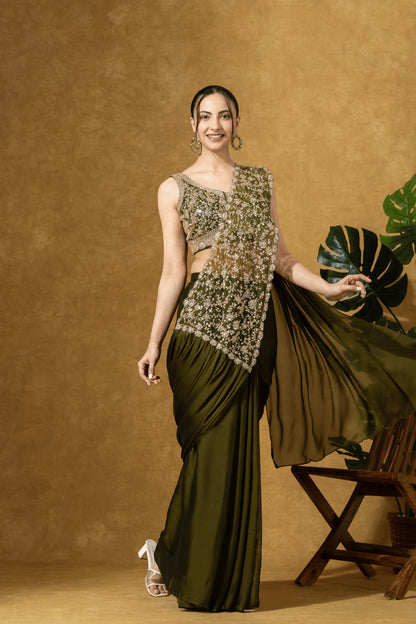 draped saree for women buy online