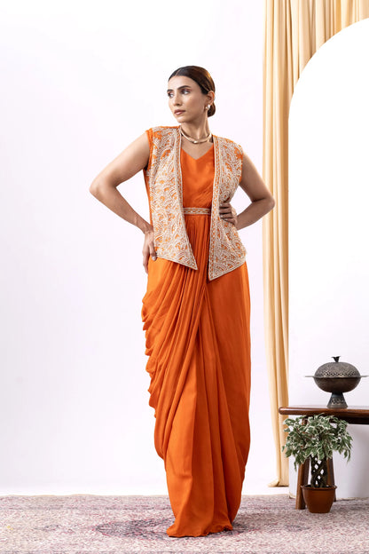 buy dhoti style gown online pakistani festival outfit
