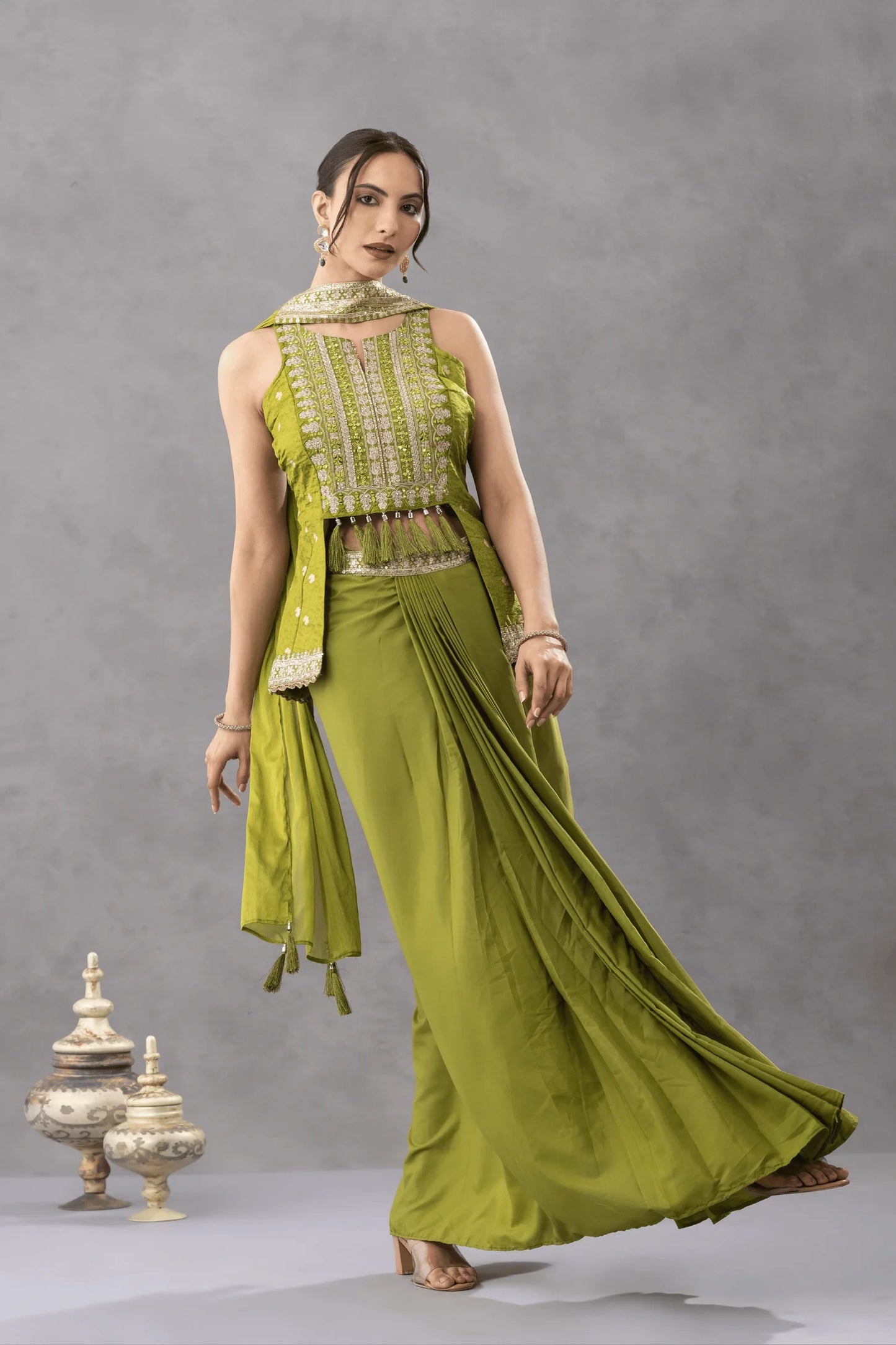 punjabi sangeet outfit peplum skirt buy