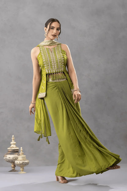 punjabi sangeet outfit peplum skirt buy