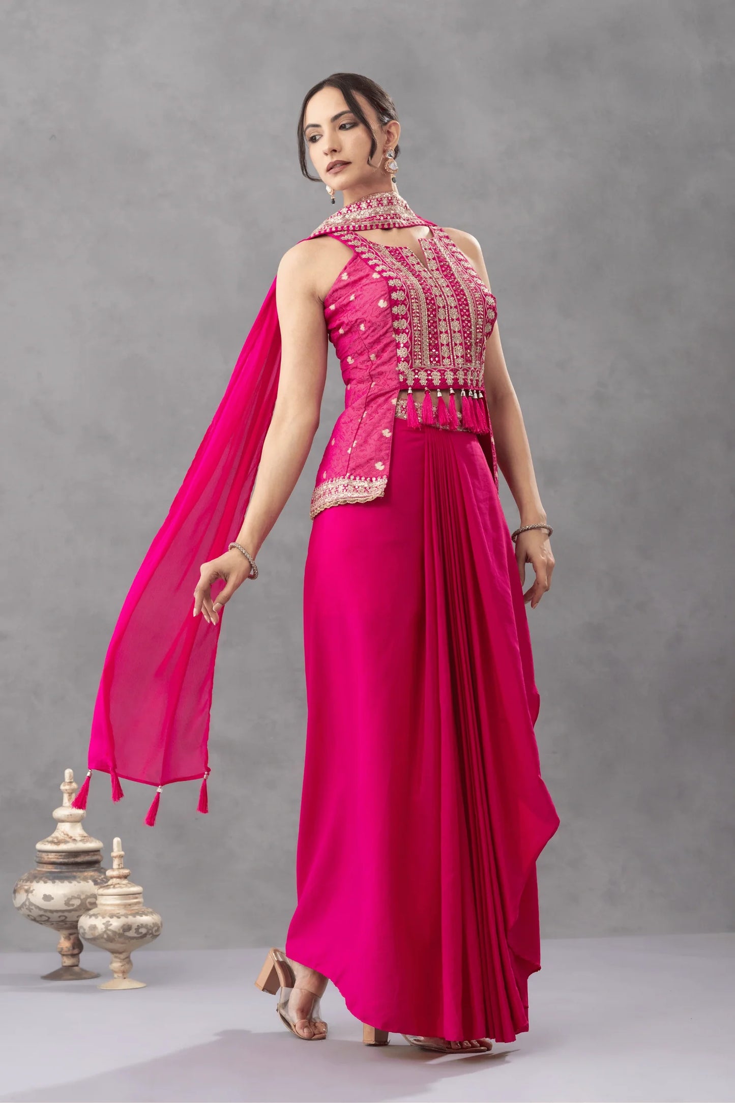 punjabi sangeet outfit peplum skirt buy
