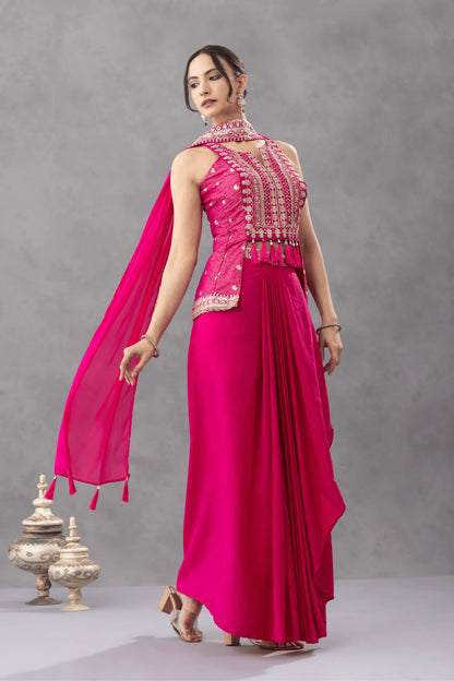 punjabi sangeet outfit peplum skirt buy