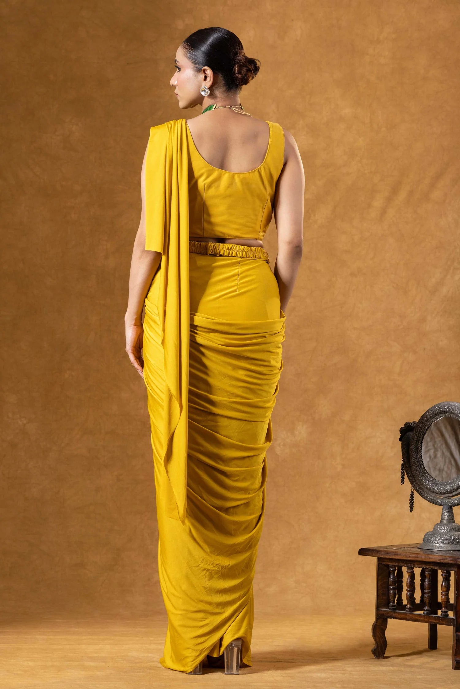 punjabi haldi saree buy online