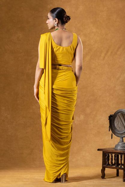 punjabi haldi saree buy online