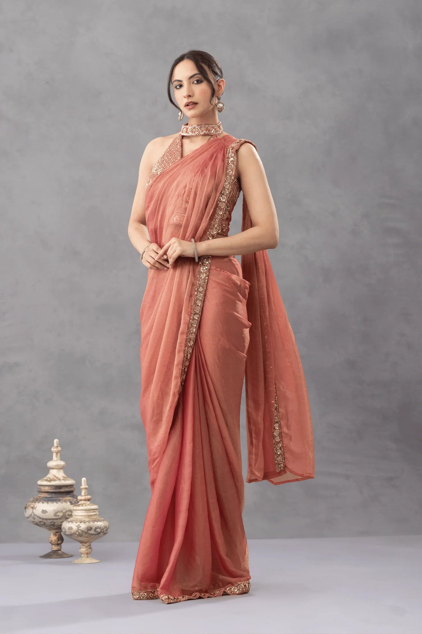 punjabi bridesmaid saree buy online