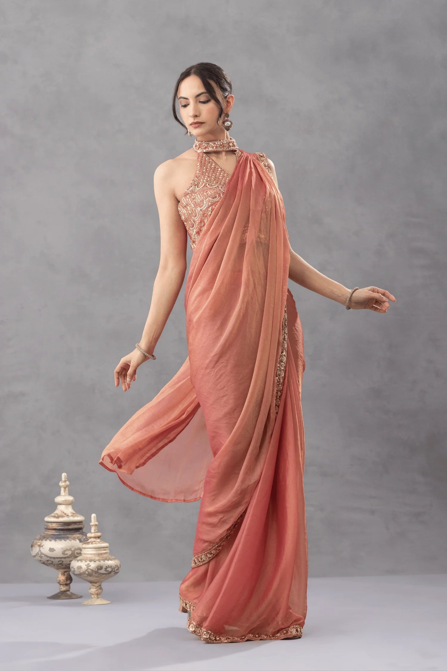 ready to wear saree with blouse online