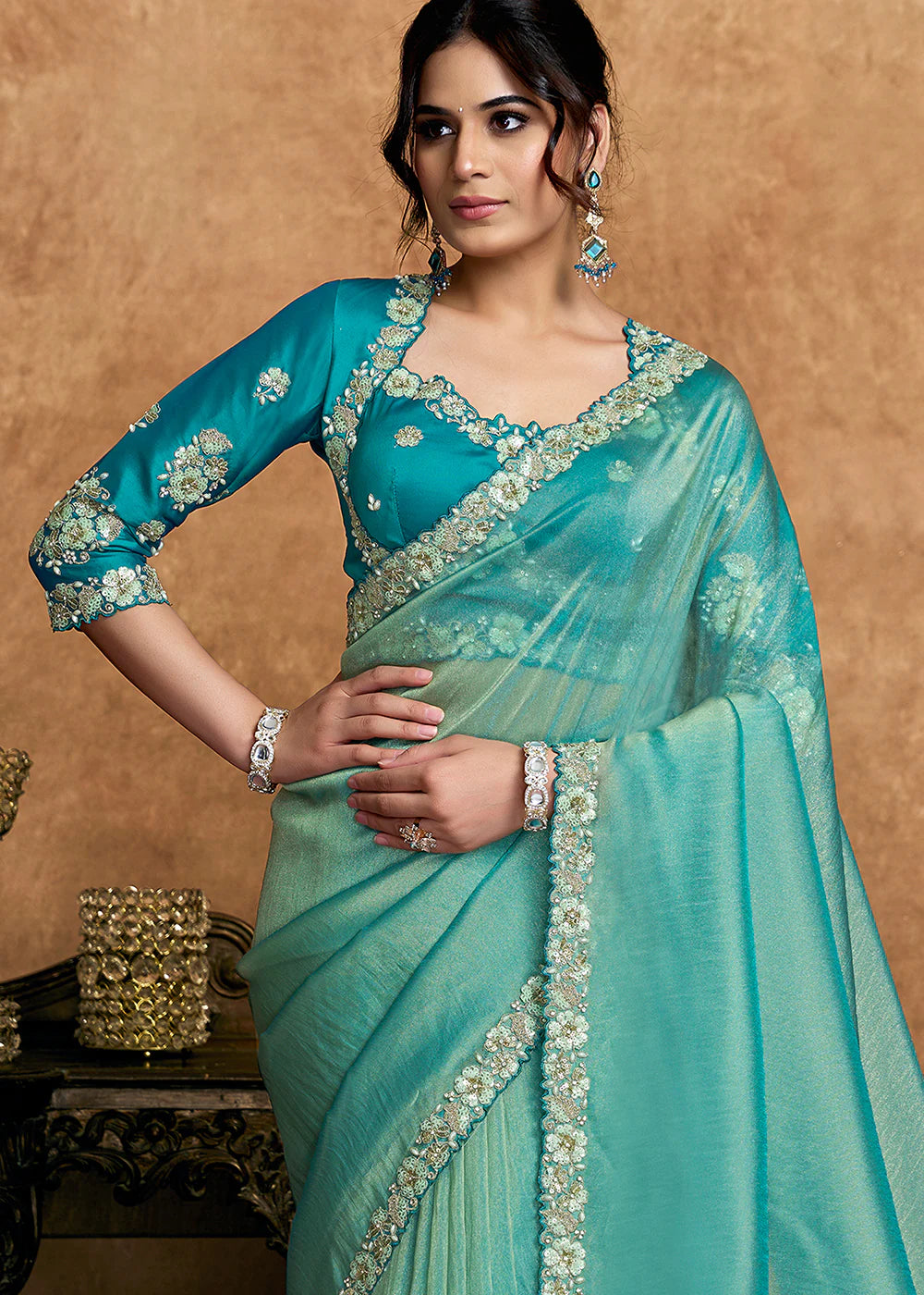 pakistani party wear saree online usa