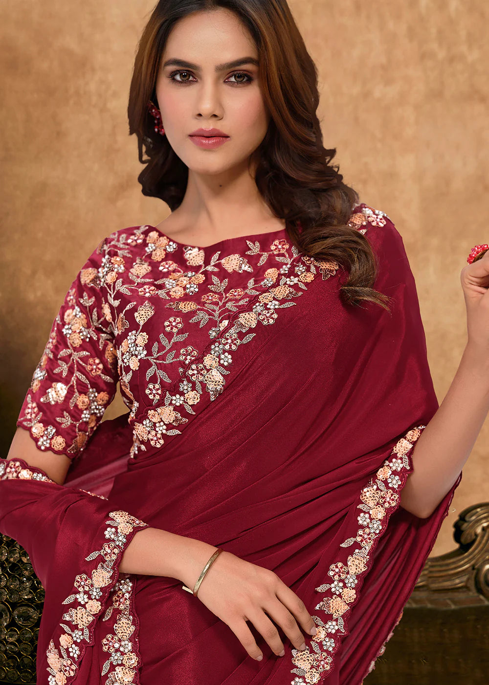 pakistani party wear saree online usa