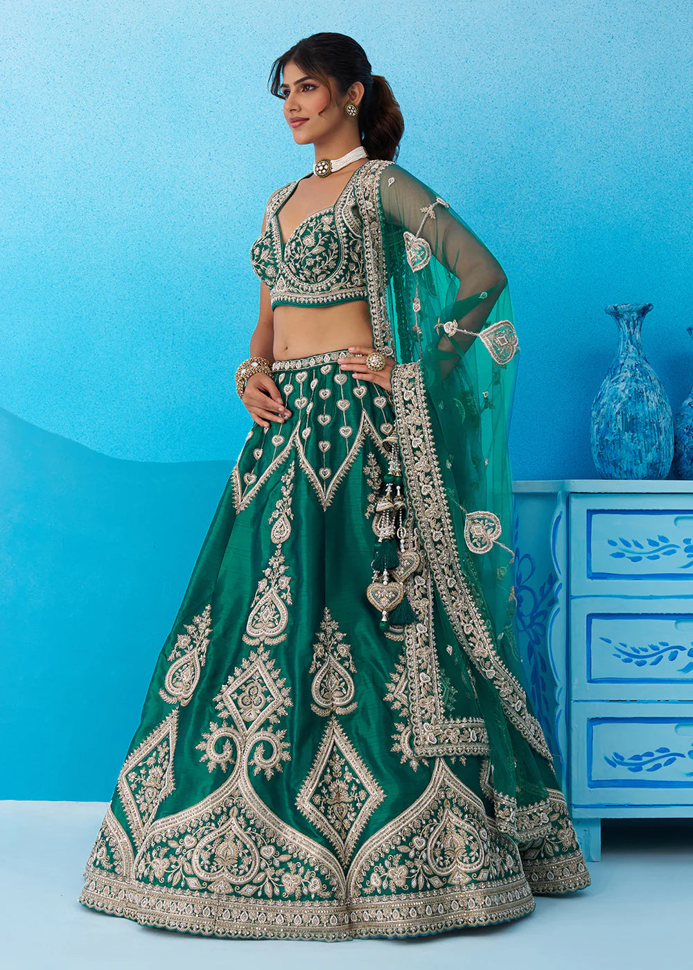rama green lehenga usa