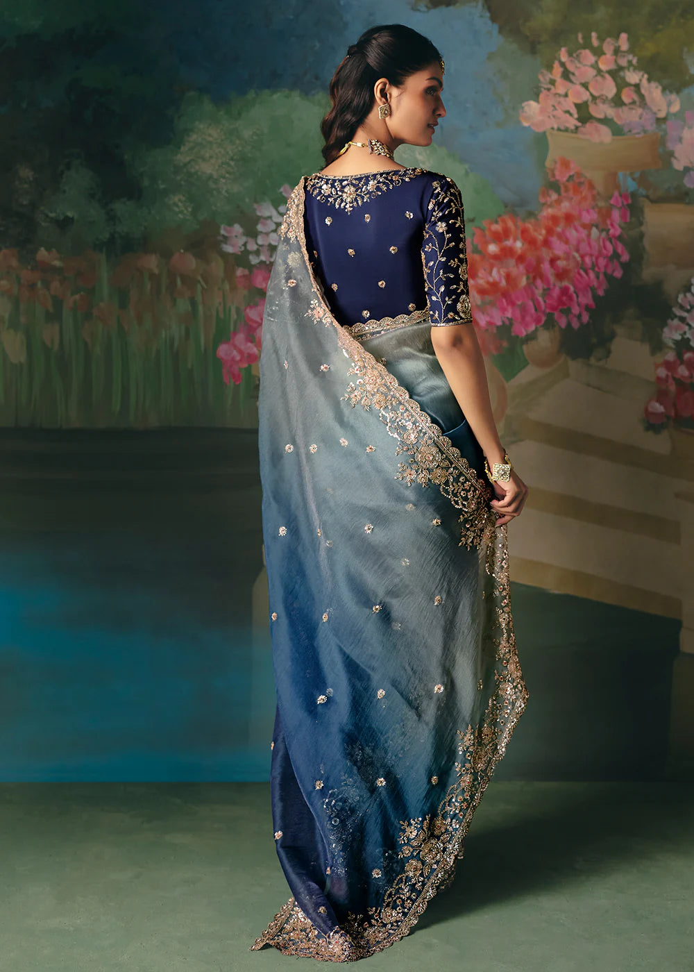 luxury ethnic saree women wedding shopping