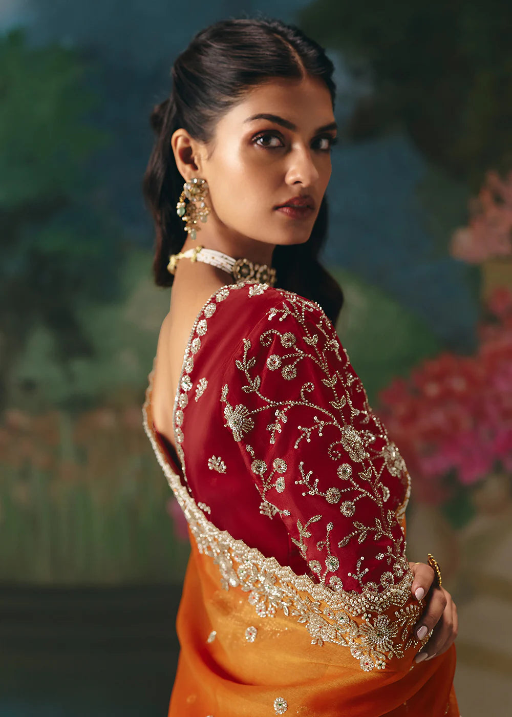 luxury ethnic saree women wedding shopping
