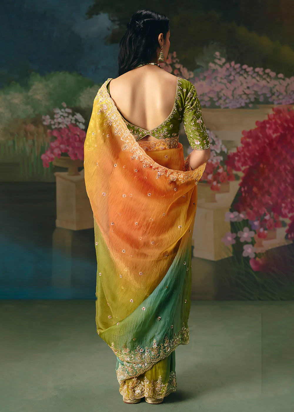 luxury ethnic saree women wedding shopping