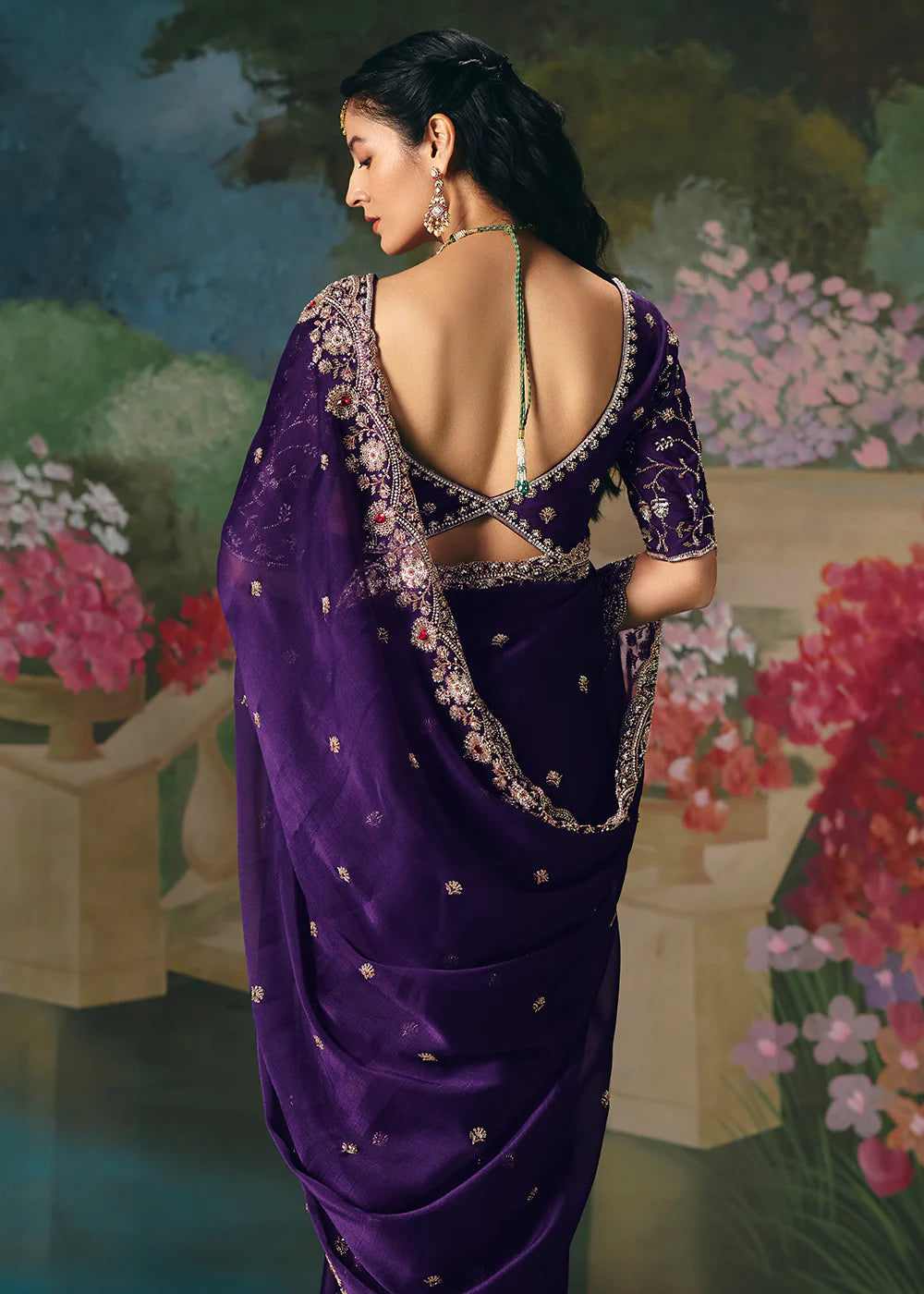 luxury ethnic saree women wedding shopping