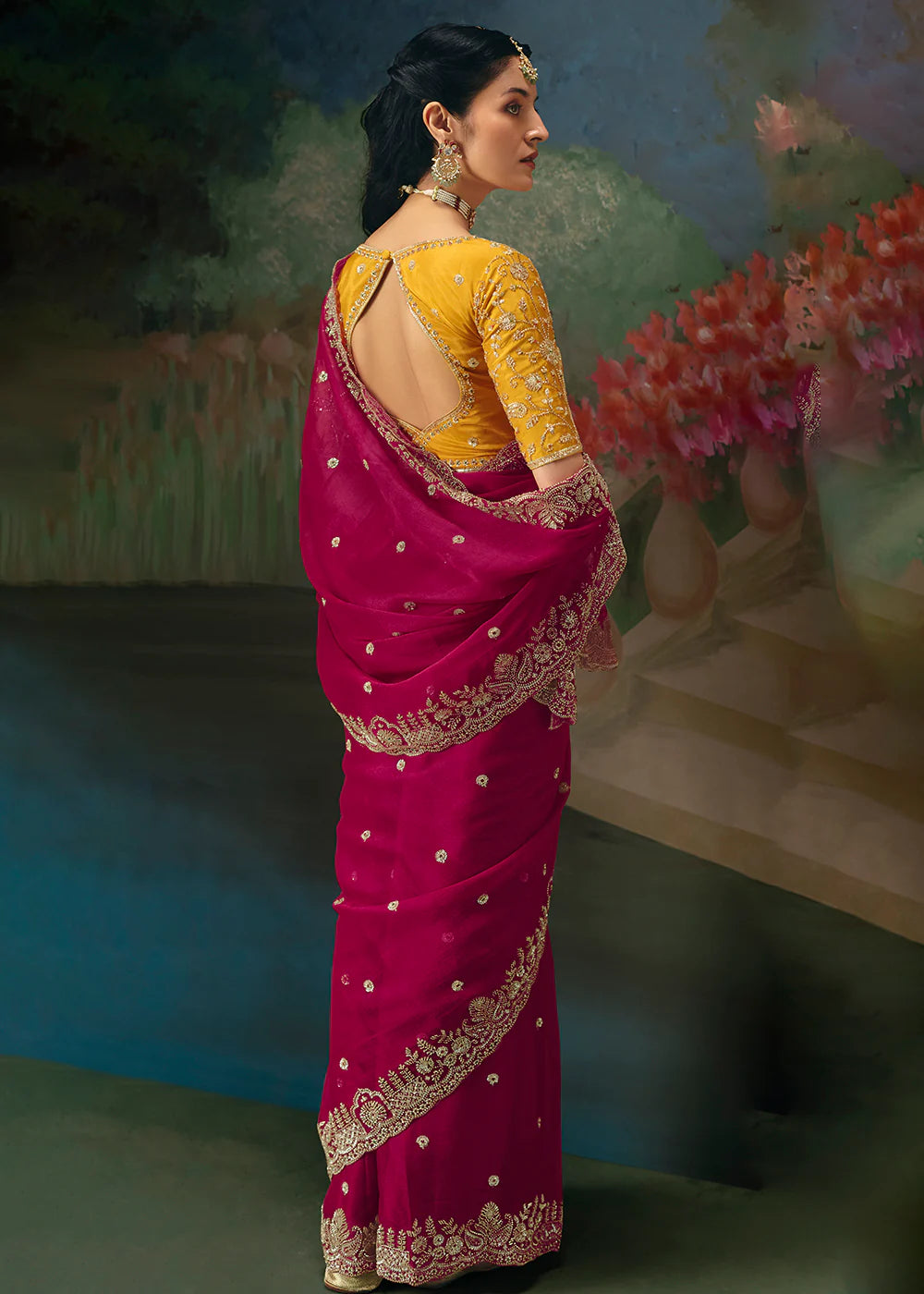 luxury ethnic saree women wedding shopping