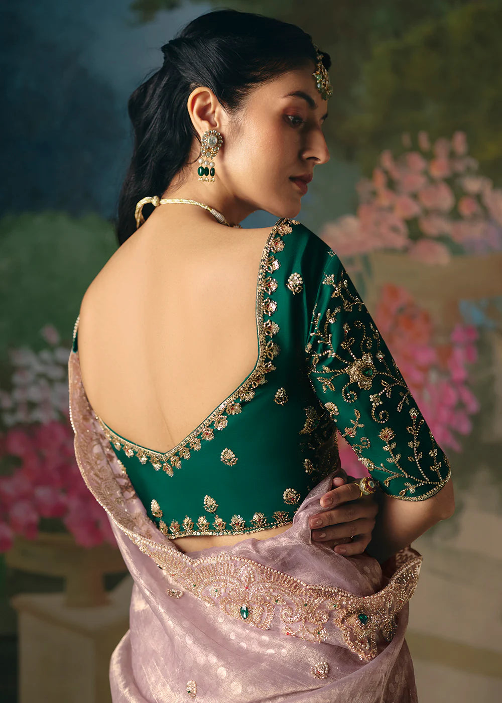 luxury ethnic saree women wedding shopping