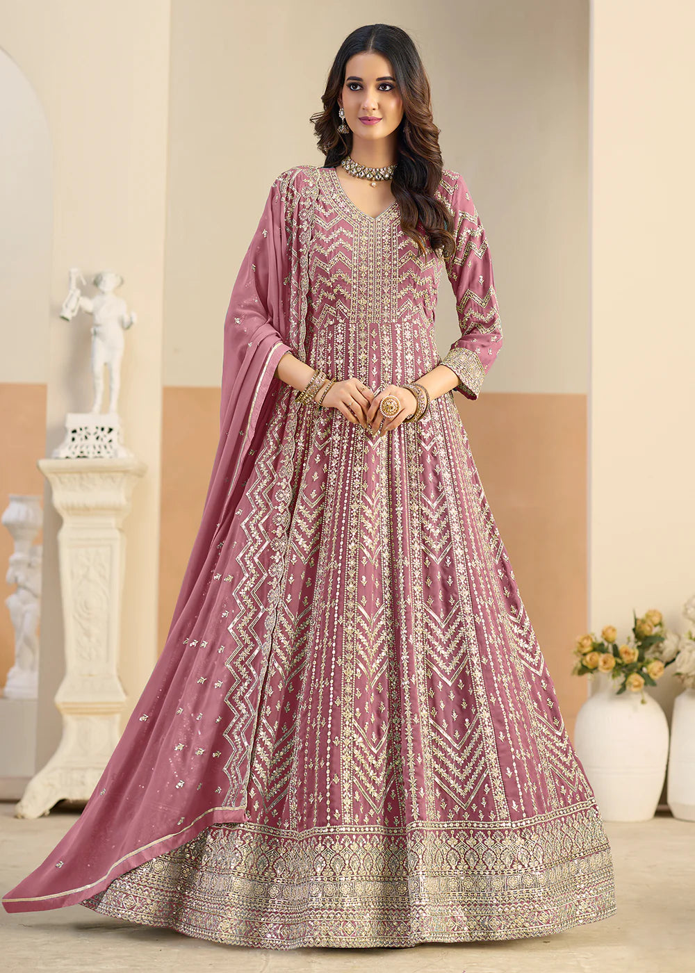 buy indian anarkali gown online