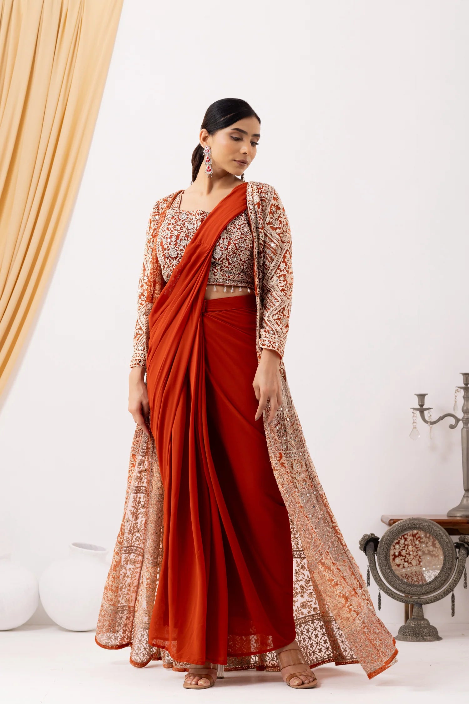 shop bridesmaid saree usa party wear ethnic outfit