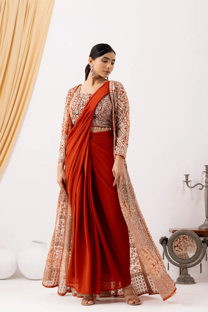 shop bridesmaid saree usa party wear ethnic outfit