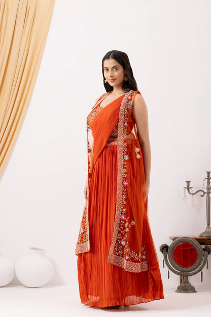 shop orange ethnic wear uk pakistani punjabi outfit
