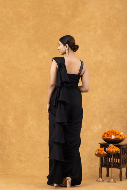 buy black saree uk online