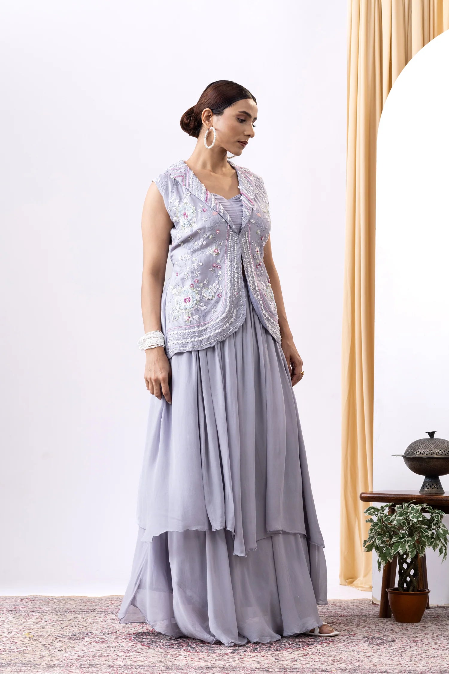 buy layered lehenga online usa festive wear