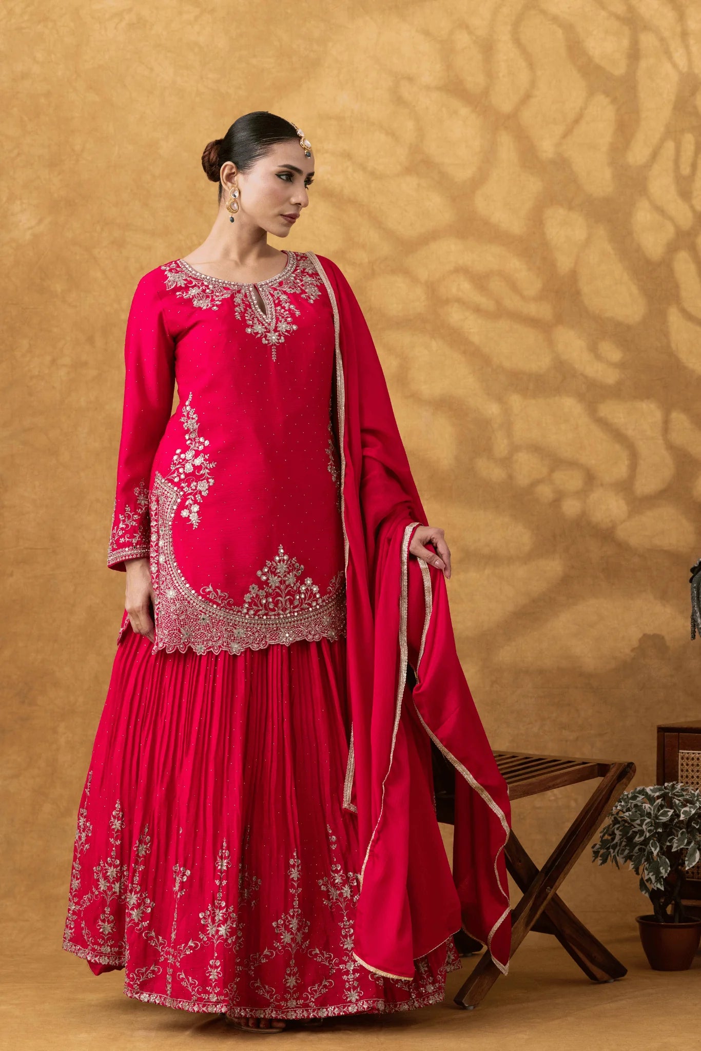 buy embroidered sharara set online usa festive wear