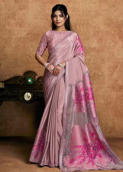 buy pink wedding saree canada