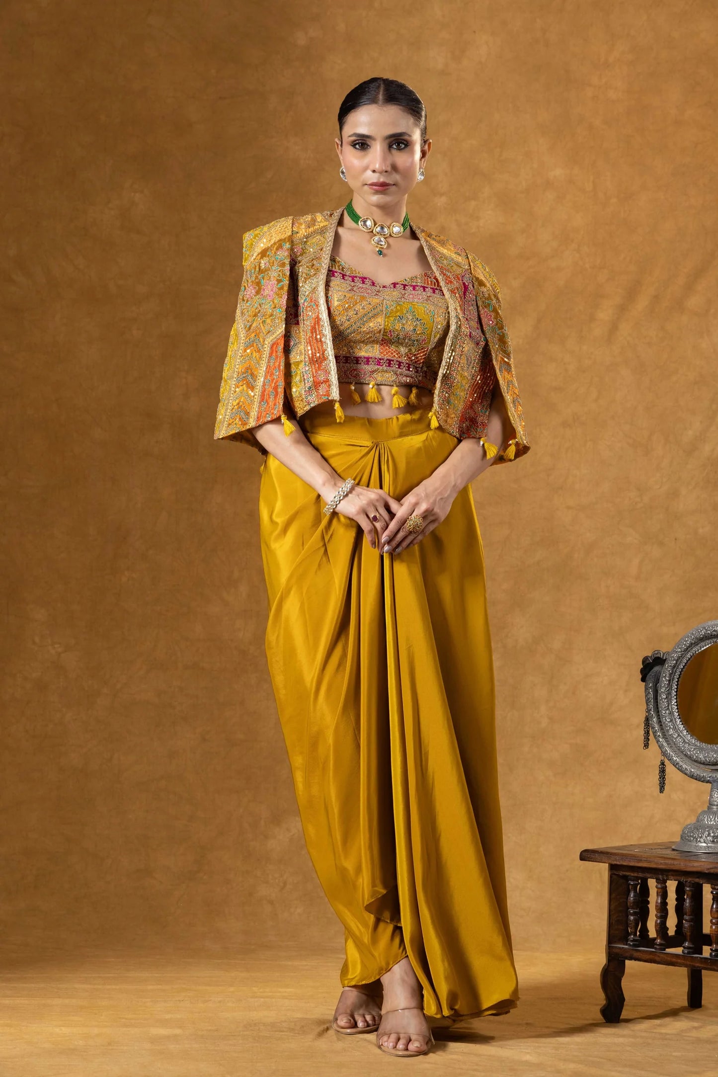 buy haldi outfit skirt with jacket uk