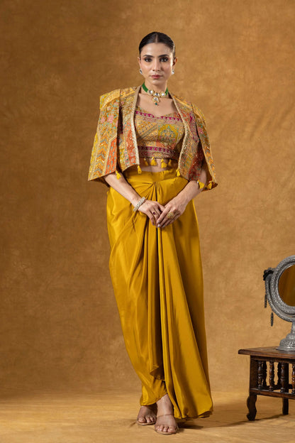 buy haldi outfit skirt with jacket uk