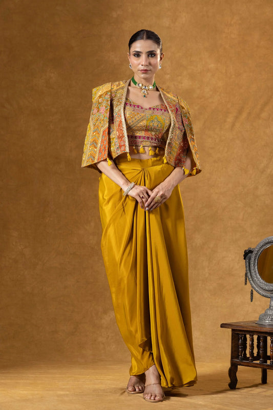 buy haldi outfit skirt with jacket uk