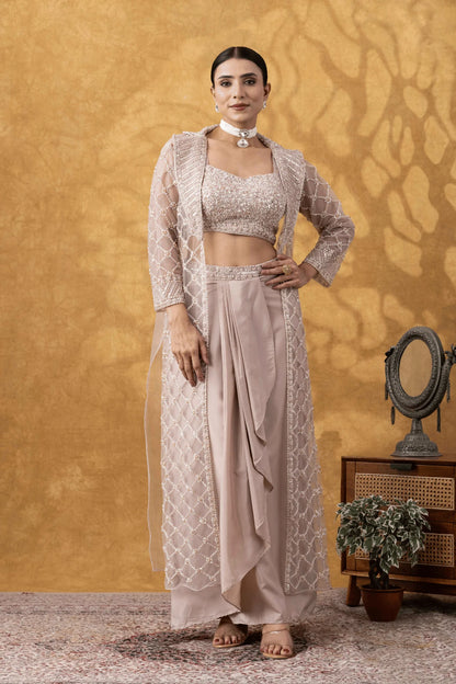 buy champagne indo western outfit uk