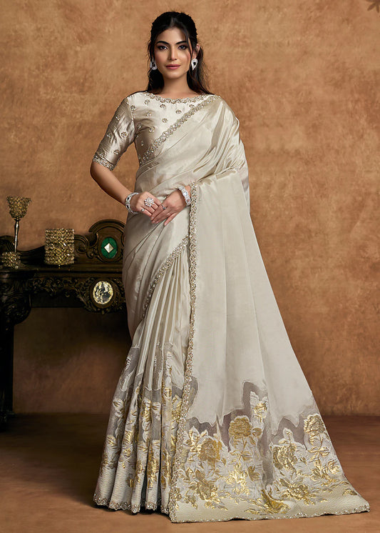 buy white wedding saree canada