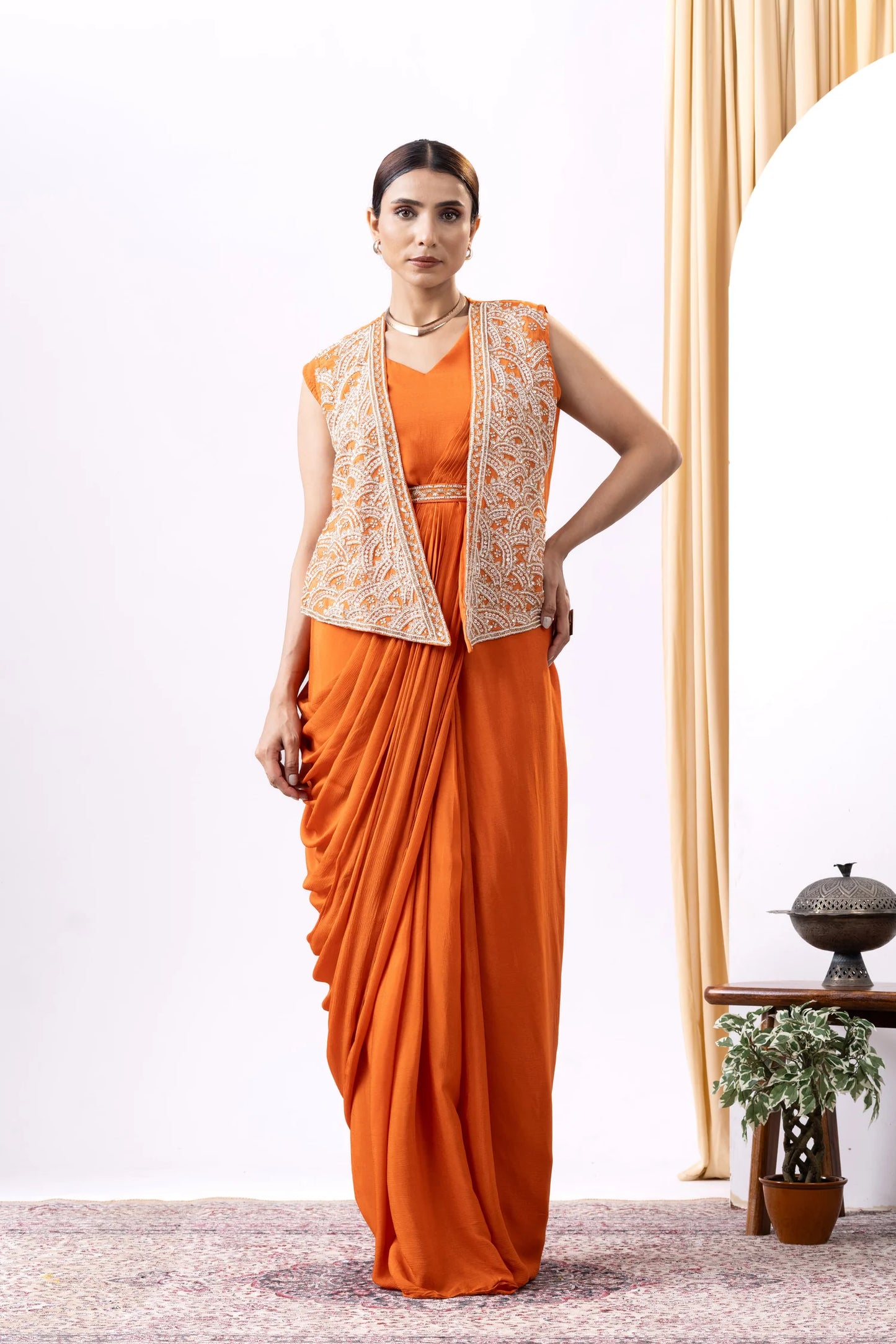 dhoti gown women canada wedding reception outfit online