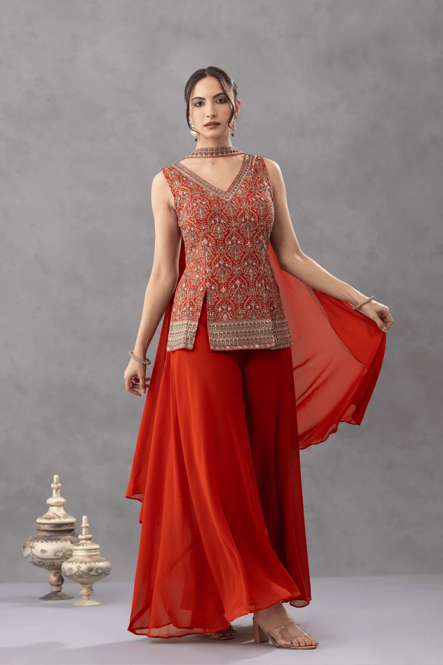 buy rust top with palazzo uk