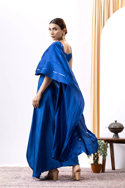 buy saree uk royal blue online