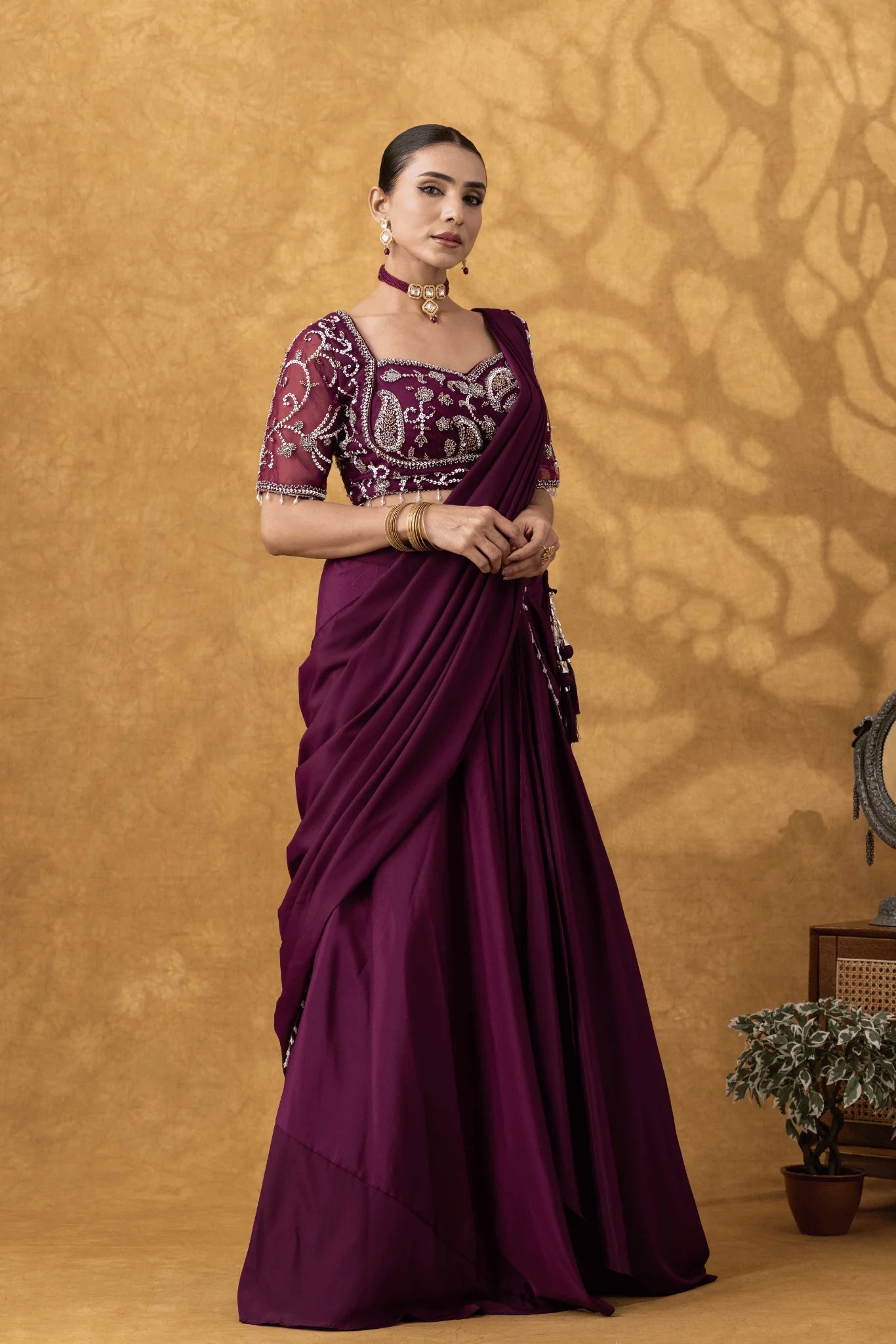 saree women canada wedding reception outfit online