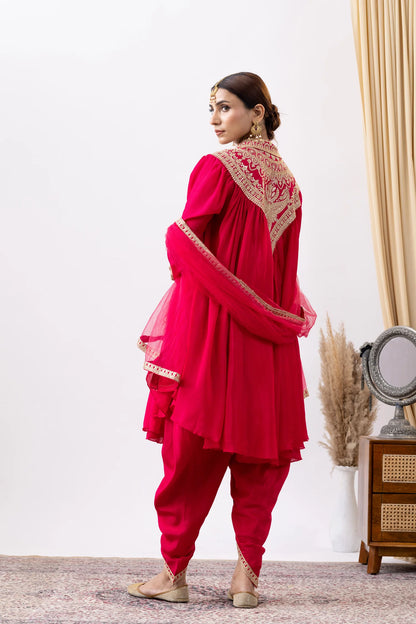 shop magenta pink ethnic wear uk pakistani punjabi outfit