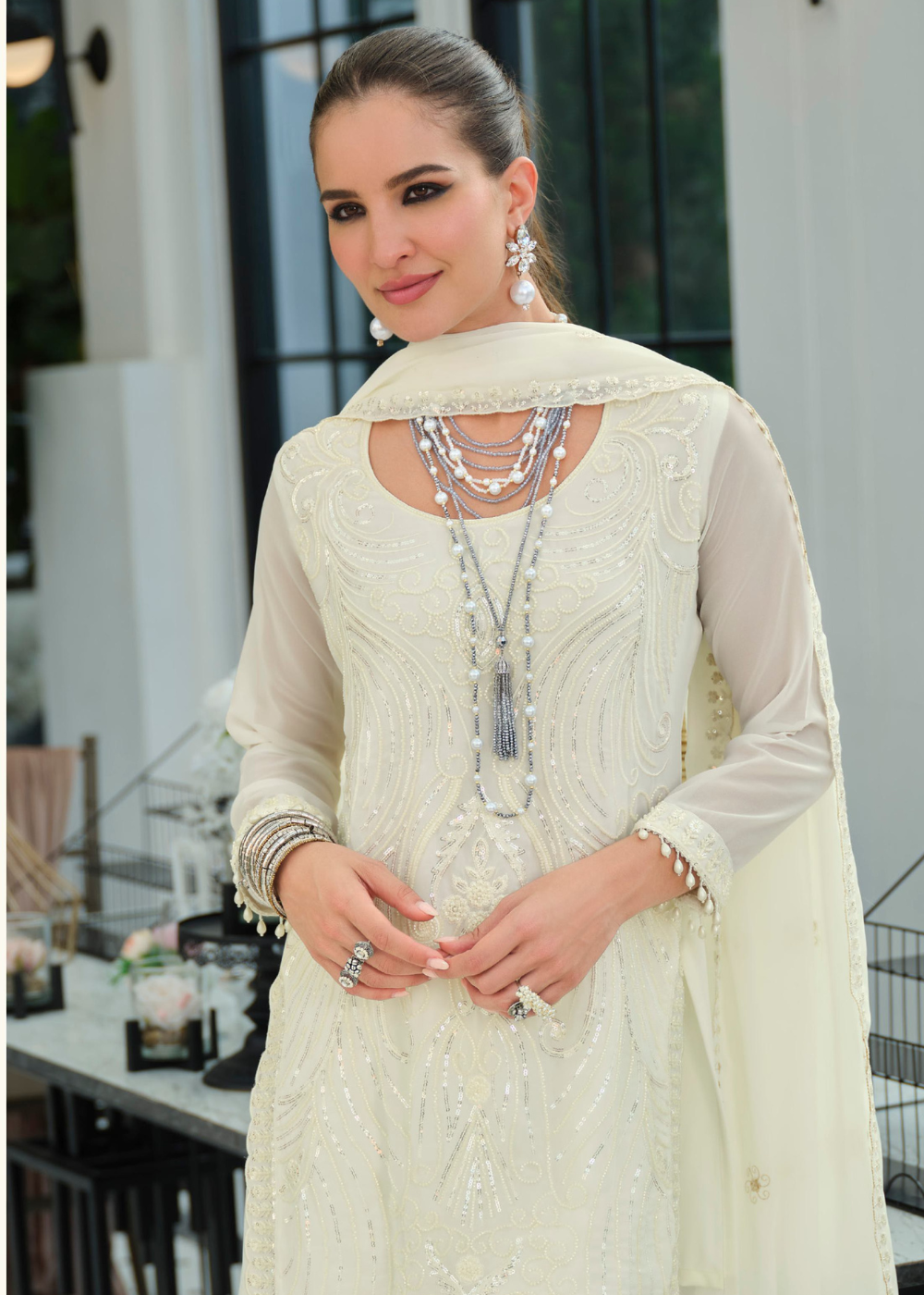 buy ready to wear indian dress white usa
