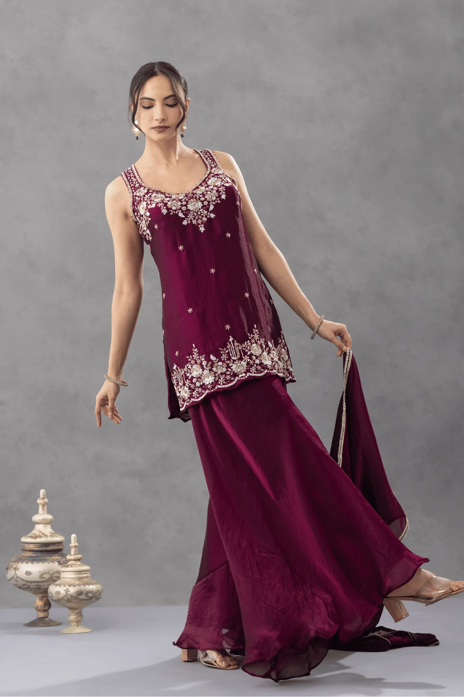 designer kurta palazzo set online