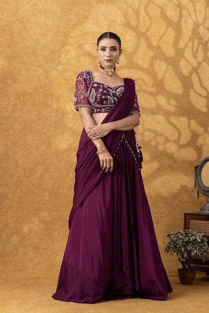 buy indian pre drape saree online pakistani festival outfit