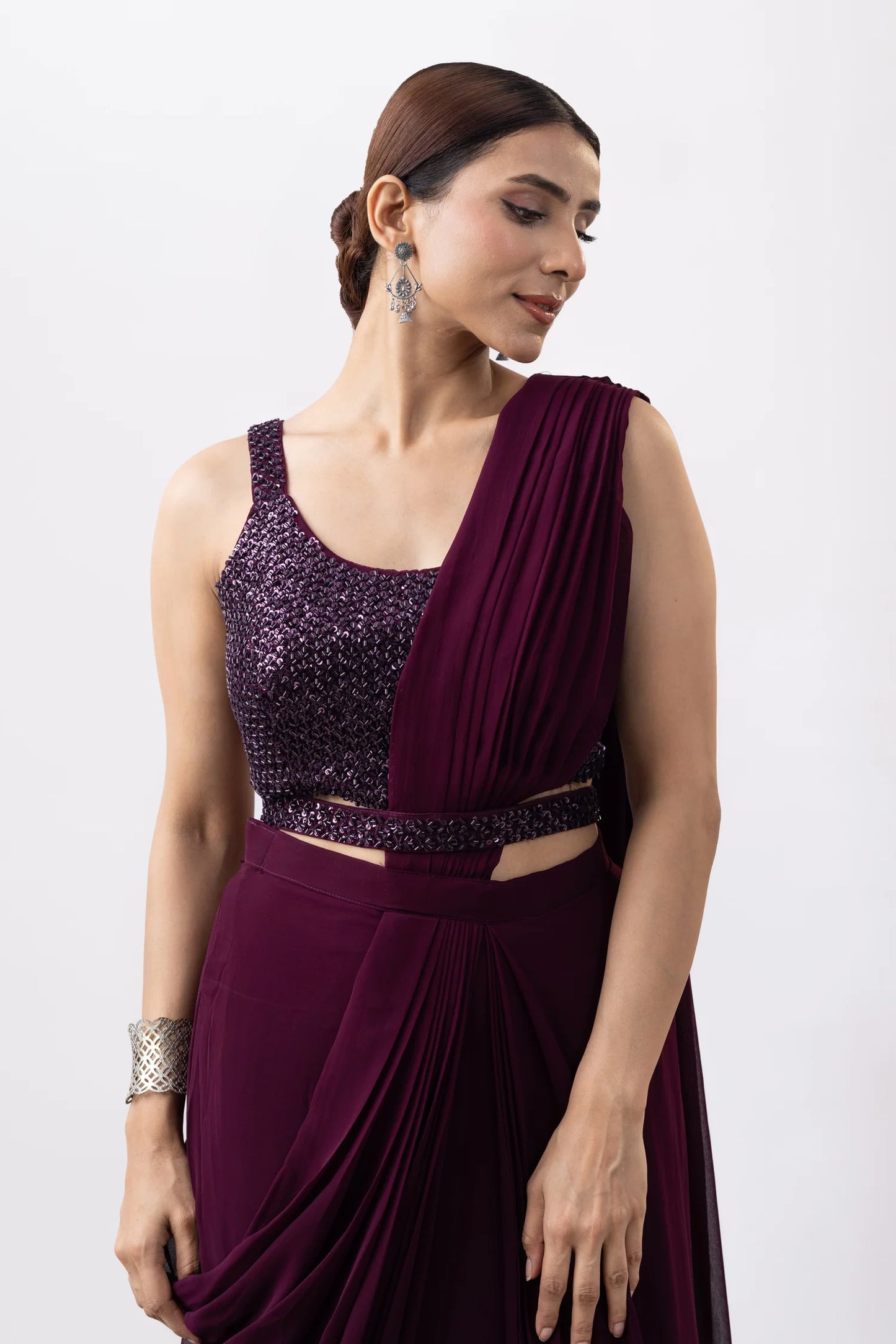 shop party wear saree usa cocktail outfit women